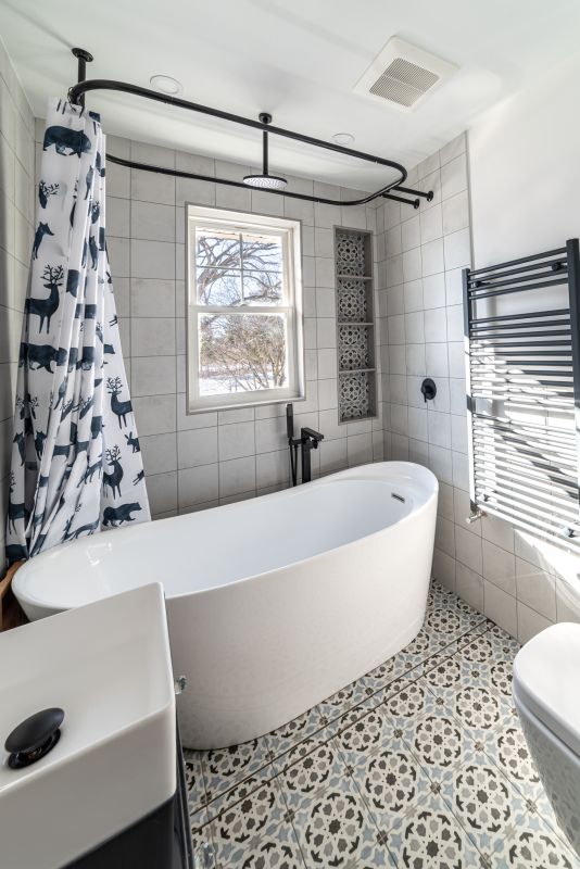 Renovated Bathroom Features